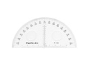 Pacific Arc Protractor 180 degrees Acrylic 12"