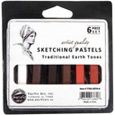 Pacific Arc Sketching Pastels Traditional Earth Tones 6 pc Set